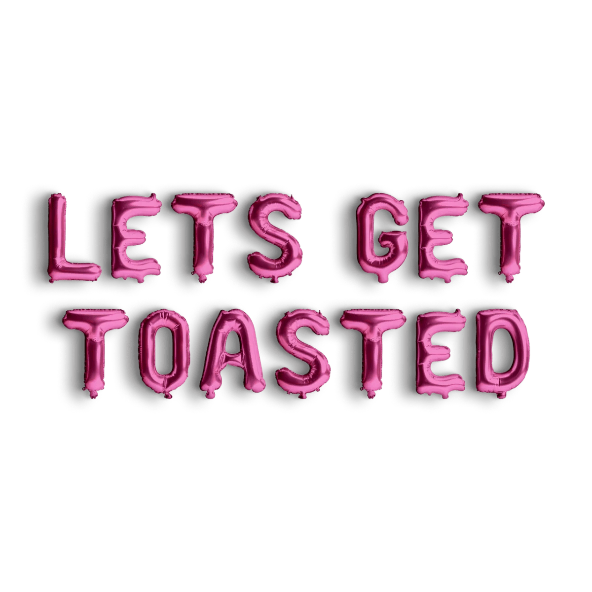 Let's Get Toasted Balloon Banner - Camping Bachelorette Glamping Decorations for Cabin Hen Parties Bach and Boujee Balloons