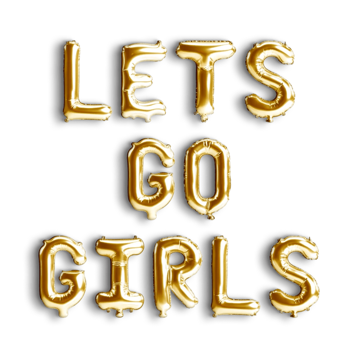 Lets Go Girls Balloon Banner - Nashville Bachelorette Cowgirl Country Hen Party Austin Bachelorette Decorations Bach and Boujee Balloons