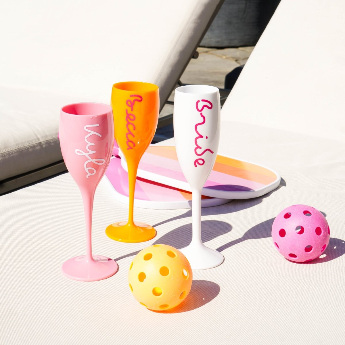 Love Island Personalized Champagne Flute Bach and Boujee