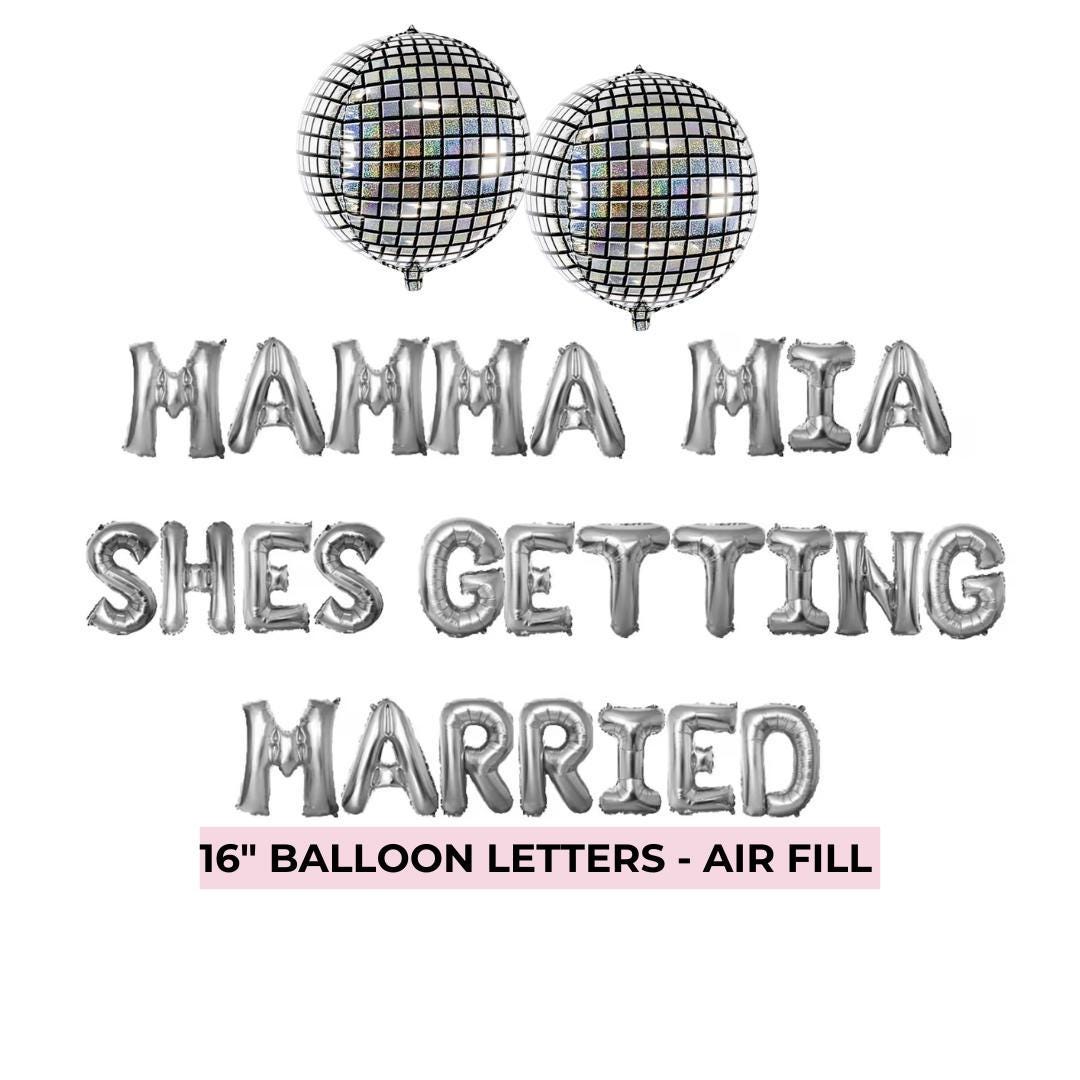 Mamma Mia Shes Getting Married Bachelorette Theme - Dancing Queen Hen Party Supplies Disco Bach and Boujee