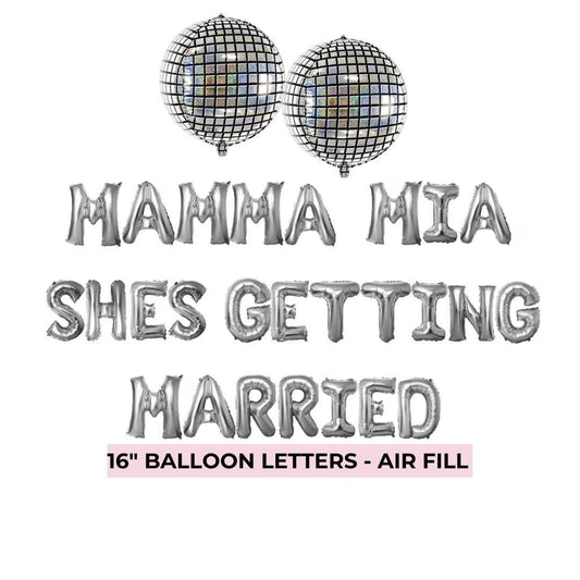 Mamma Mia Shes Getting Married Bachelorette Theme - Dancing Queen Hen Party Supplies Disco Bach and Boujee