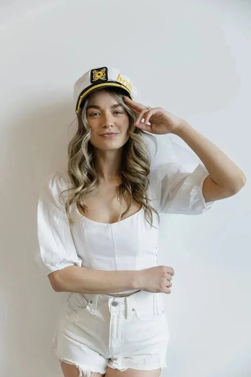 Maritime Bride Hat - Ultimate Accessory for Wedding Countdown Festivity Bach and Boujee