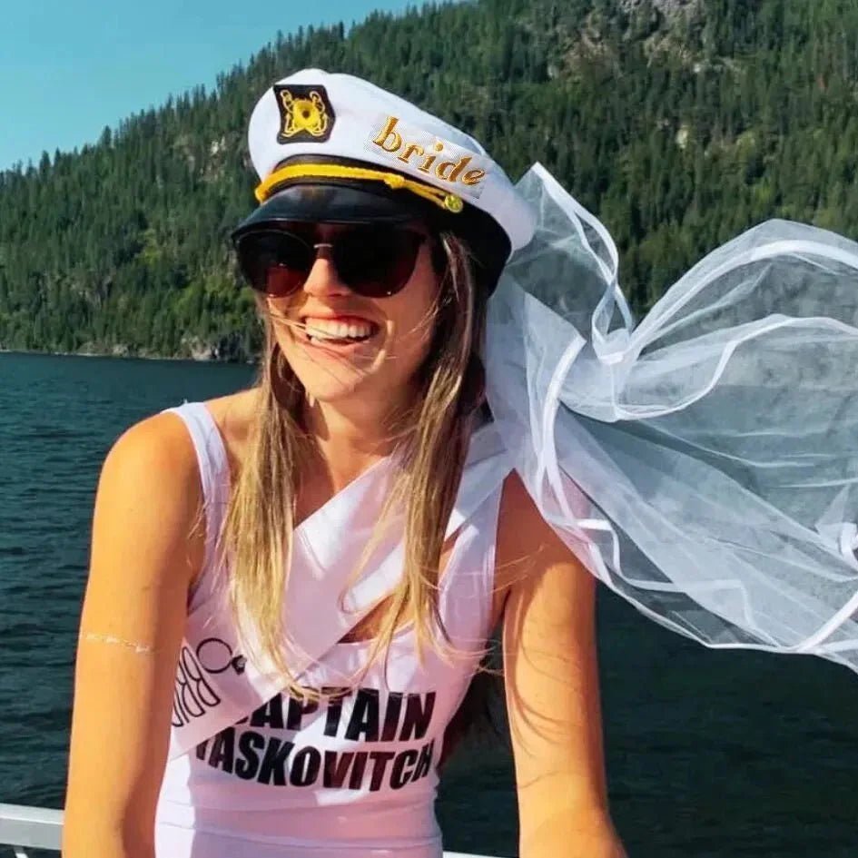 Maritime Bride Hat - Ultimate Accessory for Wedding Countdown Festivity Bach and Boujee