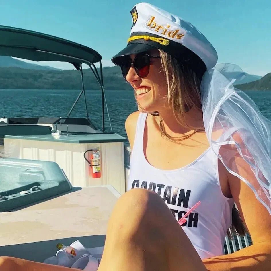 Maritime Bride Hat - Ultimate Accessory for Wedding Countdown Festivity Bach and Boujee