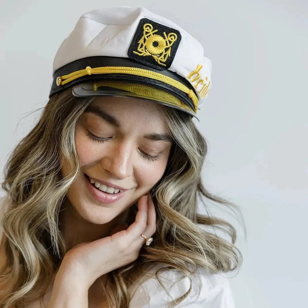 Maritime Bride Hat - Ultimate Accessory for Wedding Countdown Festivity Bach and Boujee