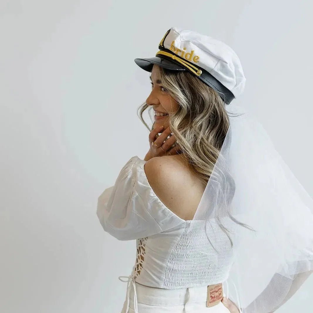 Maritime Bride Hat - Ultimate Accessory for Wedding Countdown Festivity Bach and Boujee