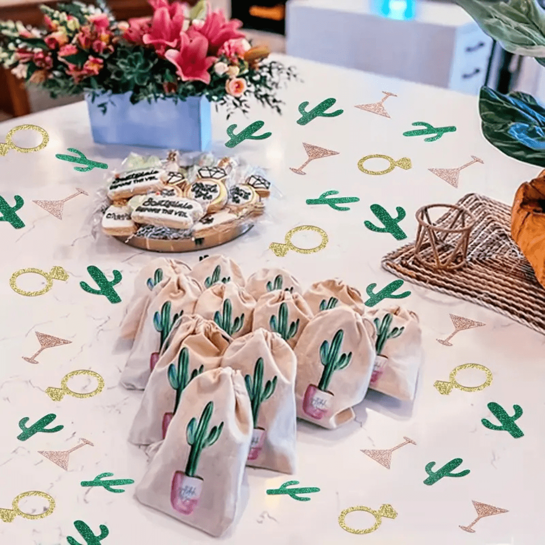 Martini Party Cactus Confetti Fiesta Theme Mexico Bachelorette Bach and Boujee