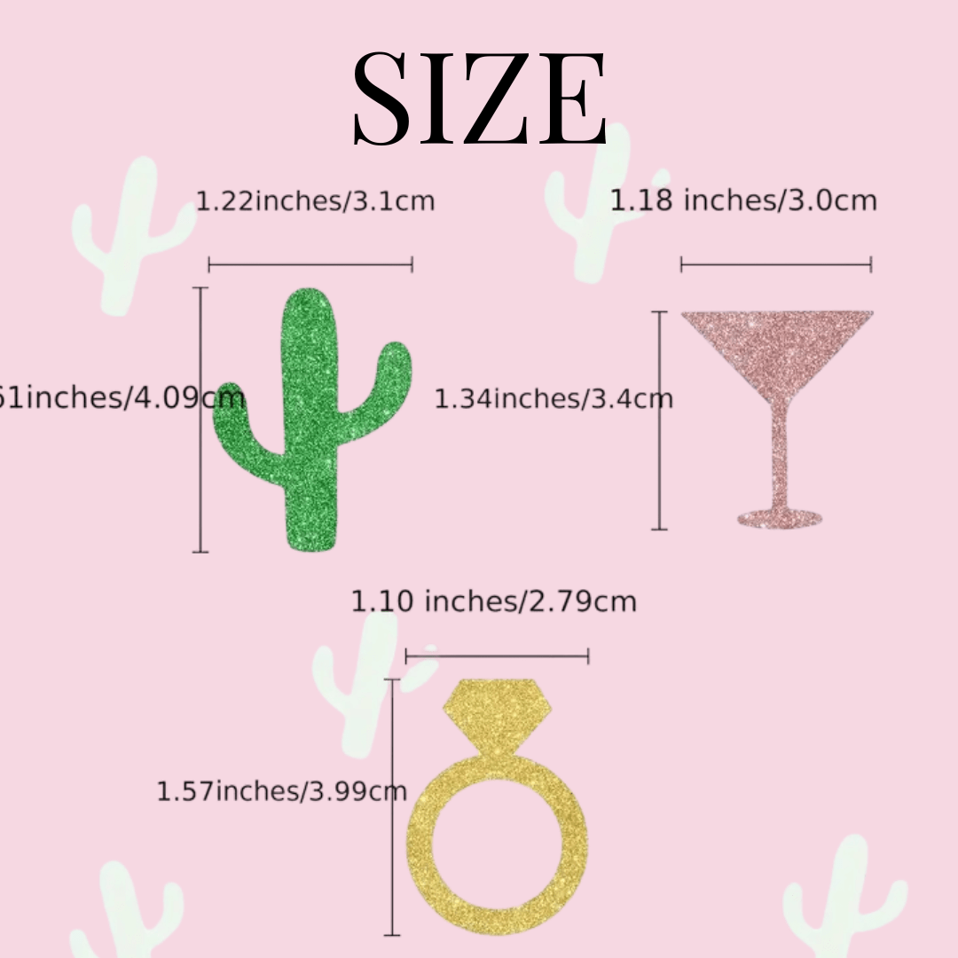 Martini Party Cactus Confetti Fiesta Theme Mexico Bachelorette Bach and Boujee