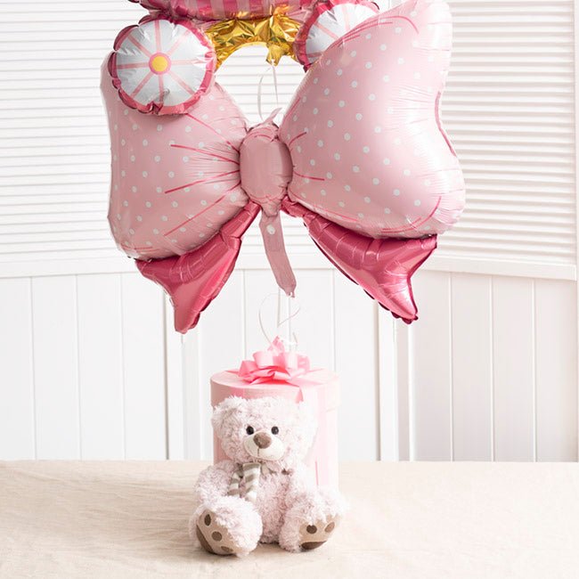 Minnie Mouse Pink Bow Balloon - Girl Birthday Party Decoration Bach and Boujee Balloons