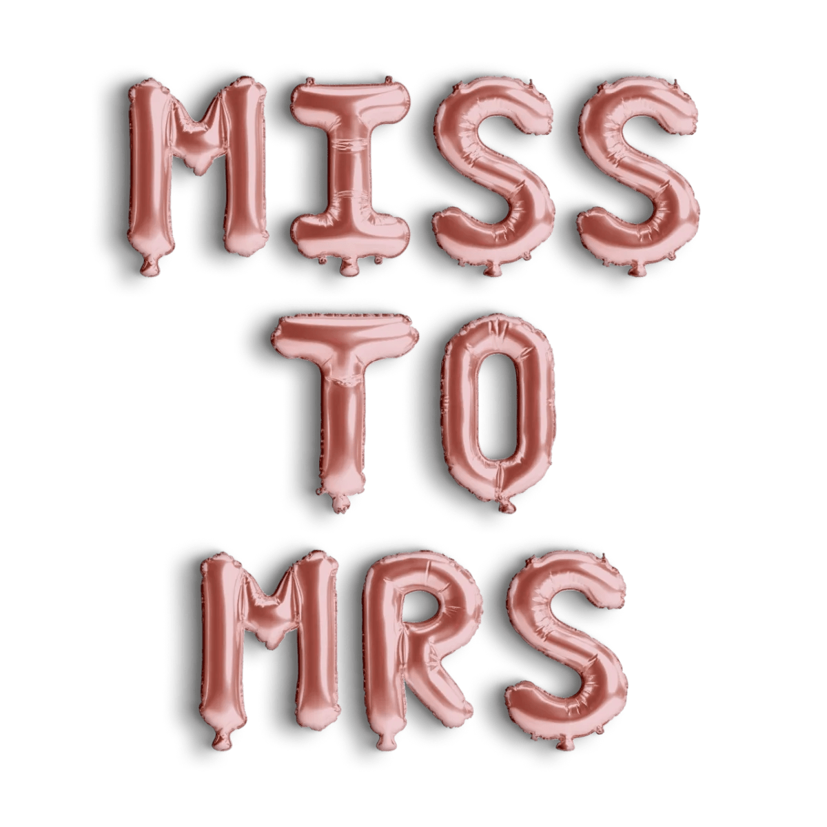 Miss to Mrs Balloon Banner - Classic Bride Decoration, Bachelorette Party, Stagette Decoration, Hen Party Foil Letters Balloon Bach and Boujee Balloons