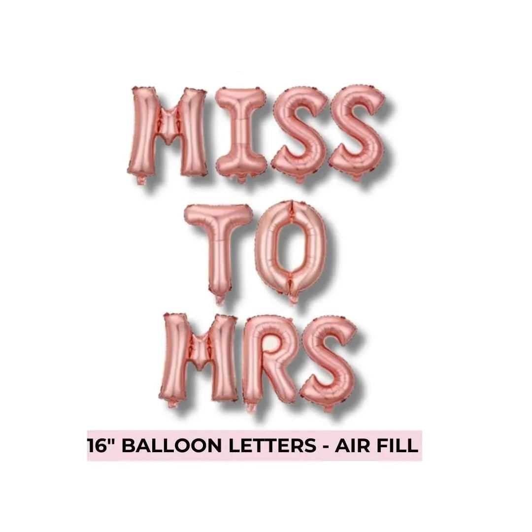Miss to Mrs Balloon Banner - Hen Party Balloon Bachelorette Banner Balloon Future Mrs Pop The Bubbly Bachelorette Decoration Balloon Classy Bachelorette Bach and Boujee Balloons