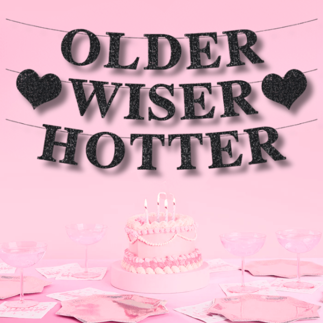 Older Wiser Hotter Banner Bach and Boujee