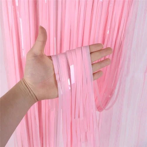 Orange Foil Fringe Curtain - Halloween Bachelorette Metallic Tinsel Backdrop Party Streamers Door Curtains Photo Backdrop forBirthday Decorations Bach and Boujee