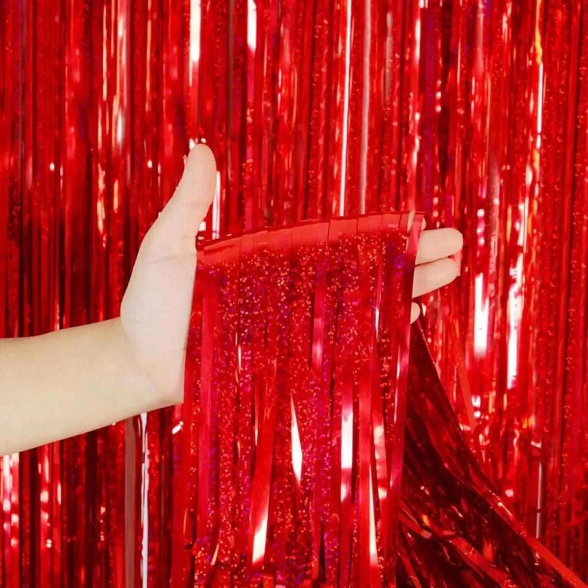 Orange Foil Fringe Curtain - Halloween Bachelorette Metallic Tinsel Backdrop Party Streamers Door Curtains Photo Backdrop forBirthday Decorations Bach and Boujee