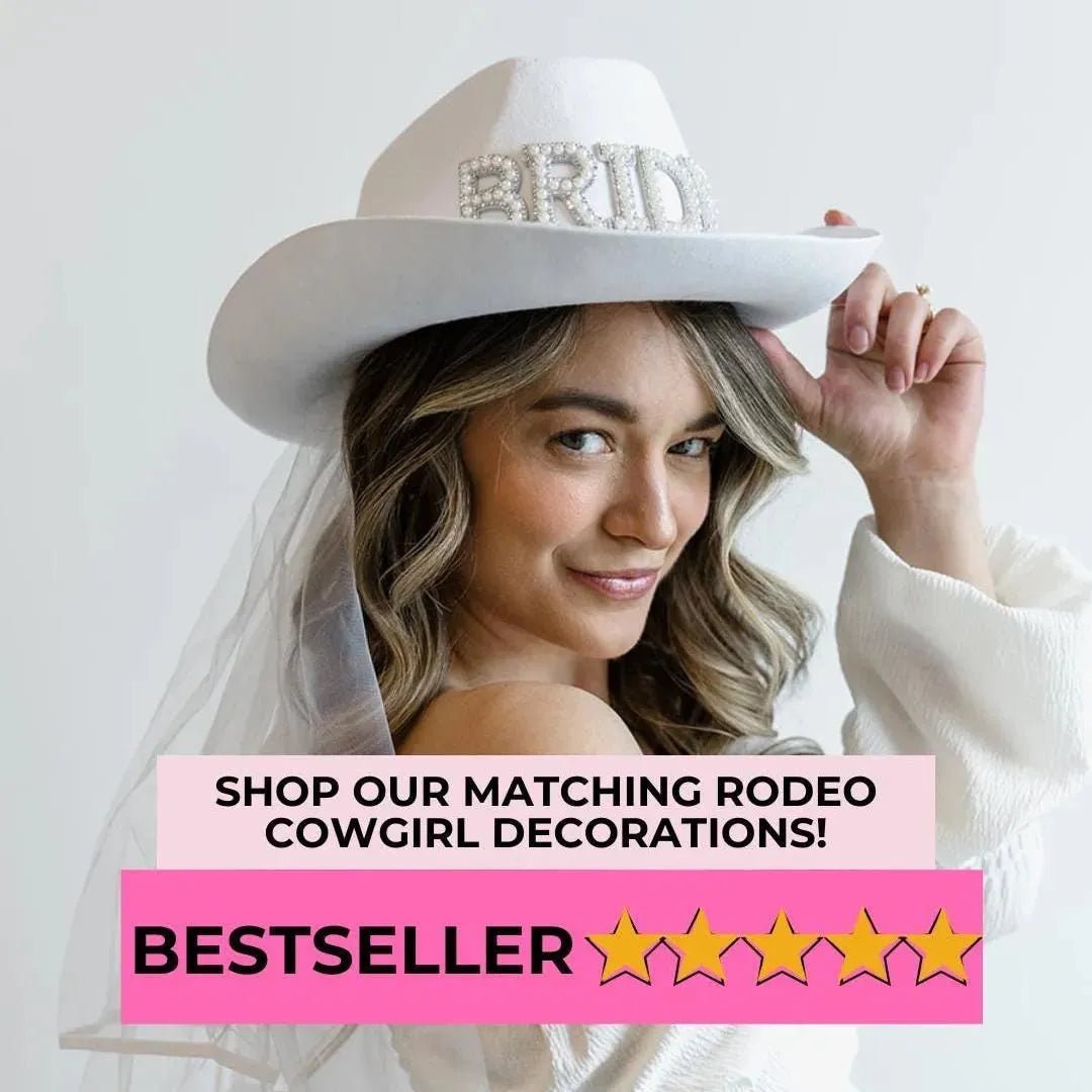 Pink Cowgirl Hats for Bachelorette Party Disco Cowgirl Last Rodeo Nashville Decor Bach and Boujee