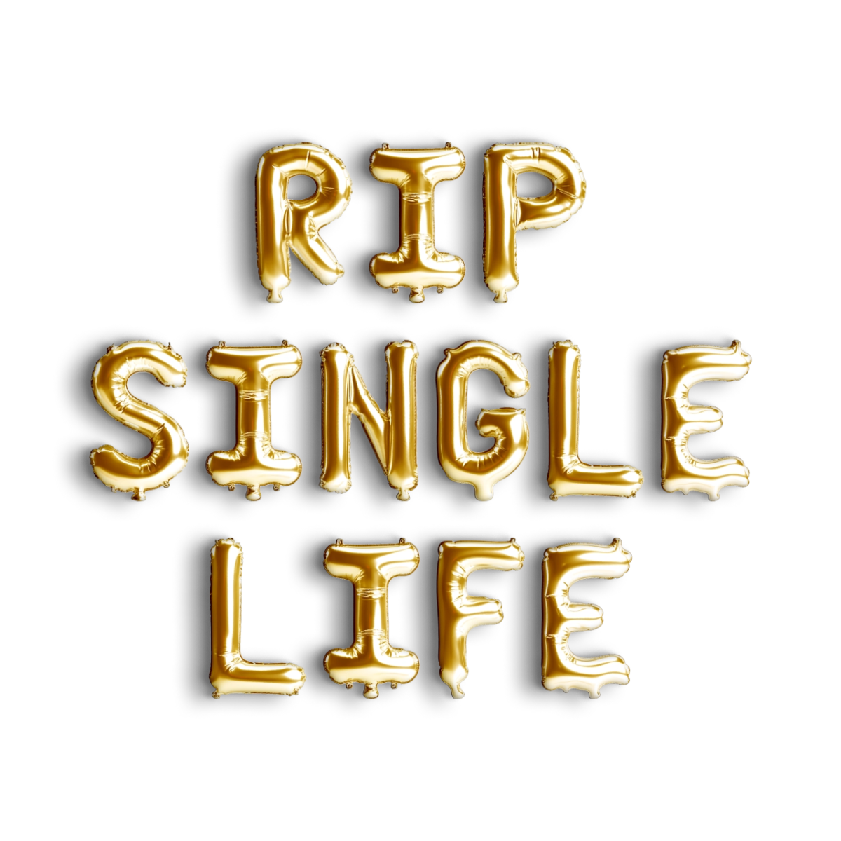 RIP Single Life Balloon Banner - Halloween Bachelorette Party Decorations Bach and Boujee Balloons