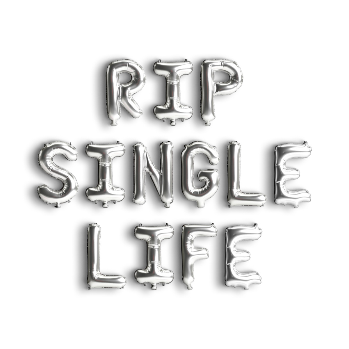 RIP Single Life Balloon Banner - Halloween Bachelorette Party Decorations Bach and Boujee Balloons
