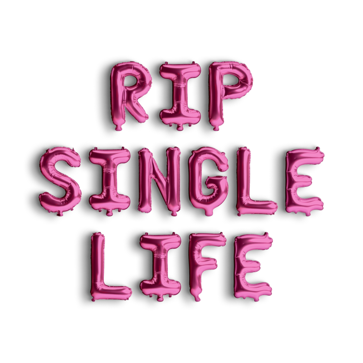 RIP Single Life Balloon Banner - Halloween Bachelorette Party Decorations Bach and Boujee Balloons