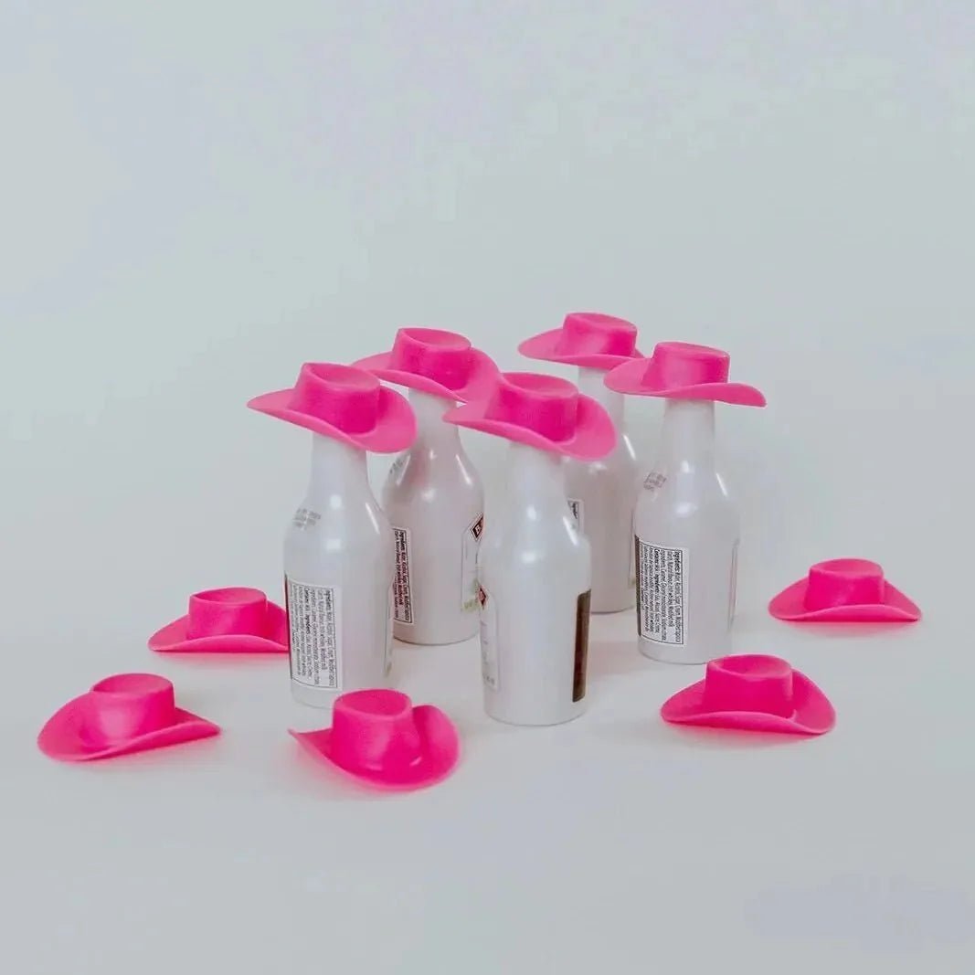 Rosy Cowgirl Hats for Hen Party | Wild West Fiesta Last Hurrah Decor Bach and Boujee