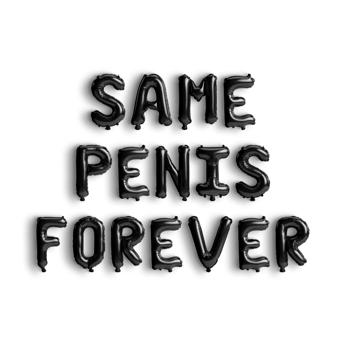Same Penis Forever Balloon Banner - Naughty Bachelorette Party Supplies Hen Party Bach and Boujee Balloons