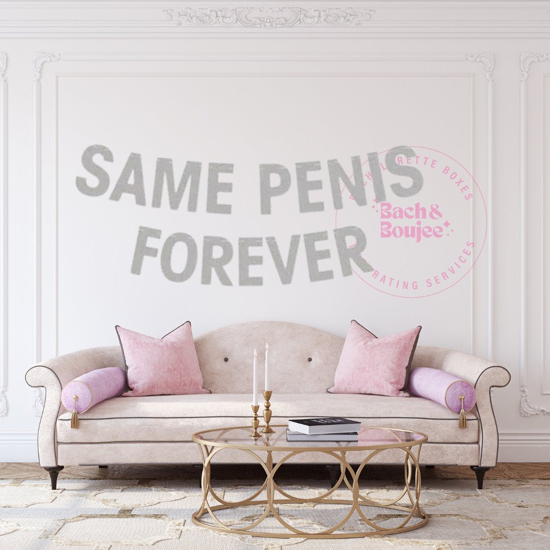 Same Penis Forever Banner Bachelorette Banner - Penis Straws Naughty Decoration Bach and Boujee