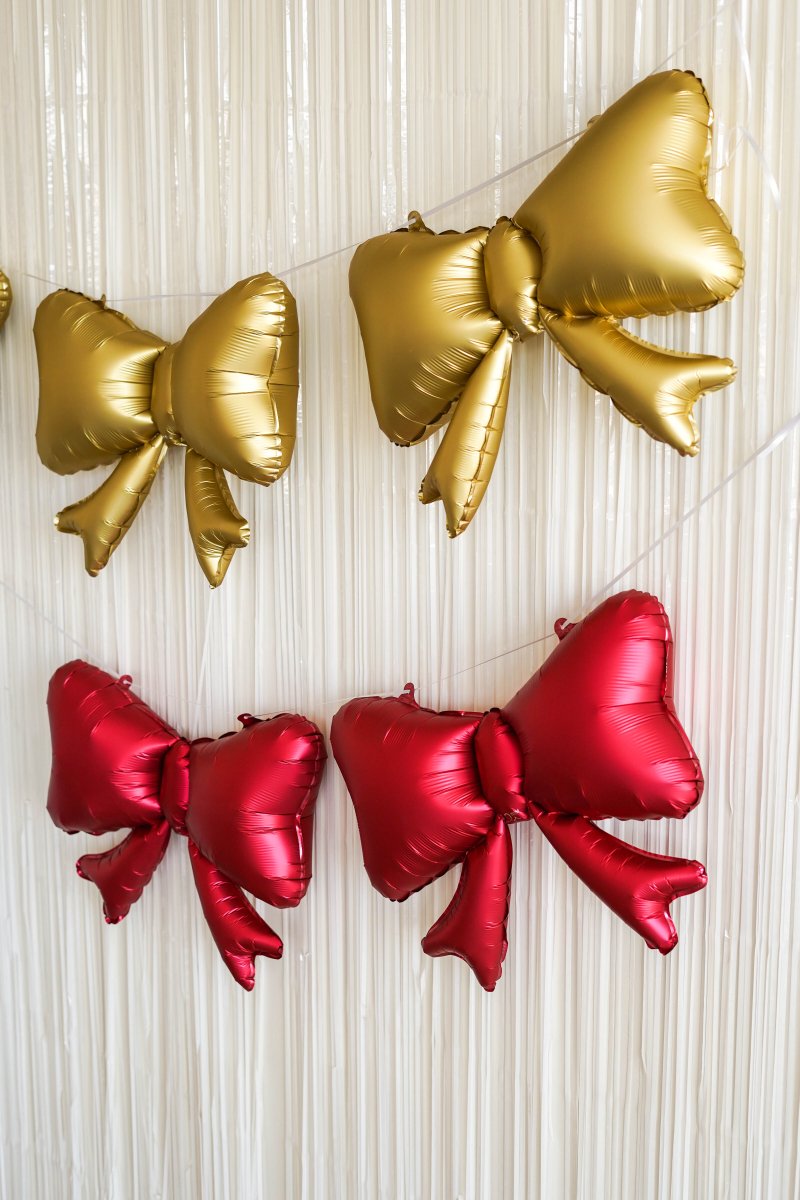 Shes Tying the Knot Bow Foil Balloon Cream Bachelorette Party Decoration - Coquette Hen Party Balloon Bach and Boujee