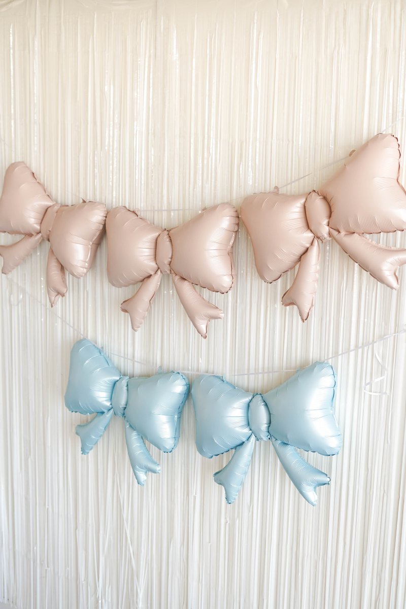 Shes Tying the Knot Bow Foil Balloon Cream Bachelorette Party Decoration - Coquette Hen Party Balloon Bach and Boujee