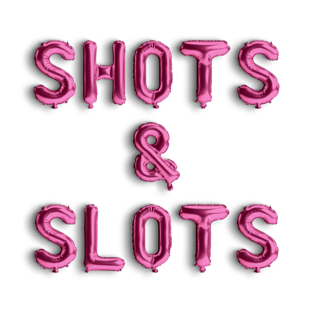 Slots and Shots Balloon Banner - Vegas Girls Trip 21st Birthday Vegas Party Decoration Vegas Before Vows Bachelorette Bach and Boujee Balloons