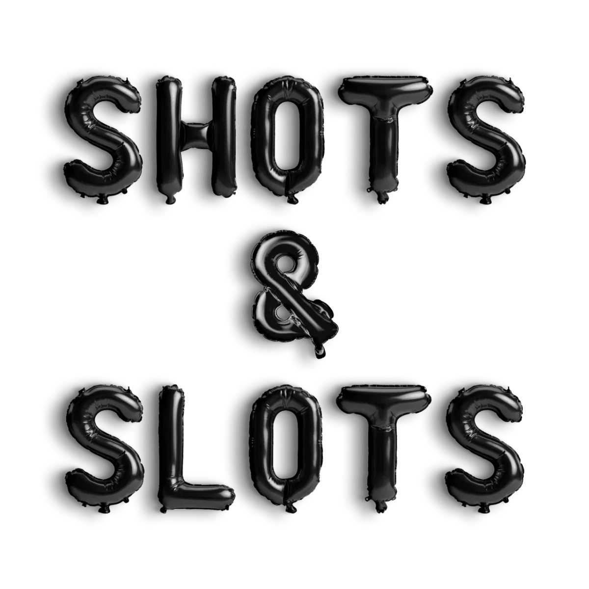 Slots and Shots Balloon Banner - Vegas Girls Trip 21st Birthday Vegas Party Decoration Vegas Before Vows Bachelorette Bach and Boujee Balloons