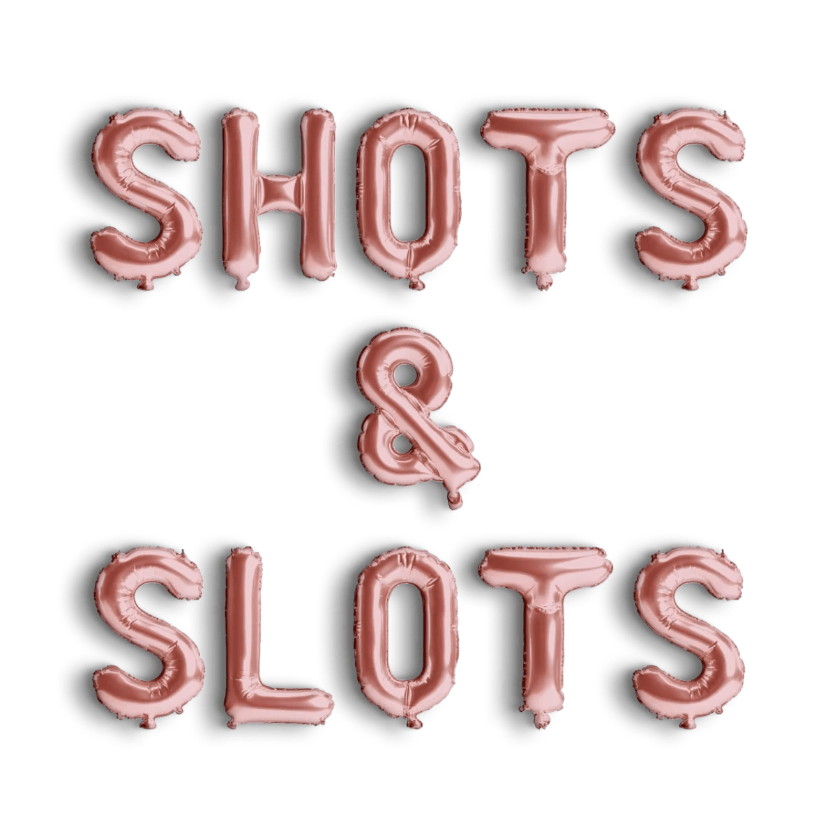 Slots and Shots Balloon Banner - Vegas Girls Trip 21st Birthday Vegas Party Decoration Vegas Before Vows Bachelorette Bach and Boujee Balloons