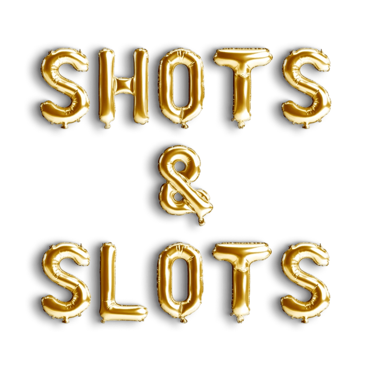Slots and Shots Balloon Banner - Vegas Girls Trip 21st Birthday Vegas Party Decoration Vegas Before Vows Bachelorette Bach and Boujee Balloons