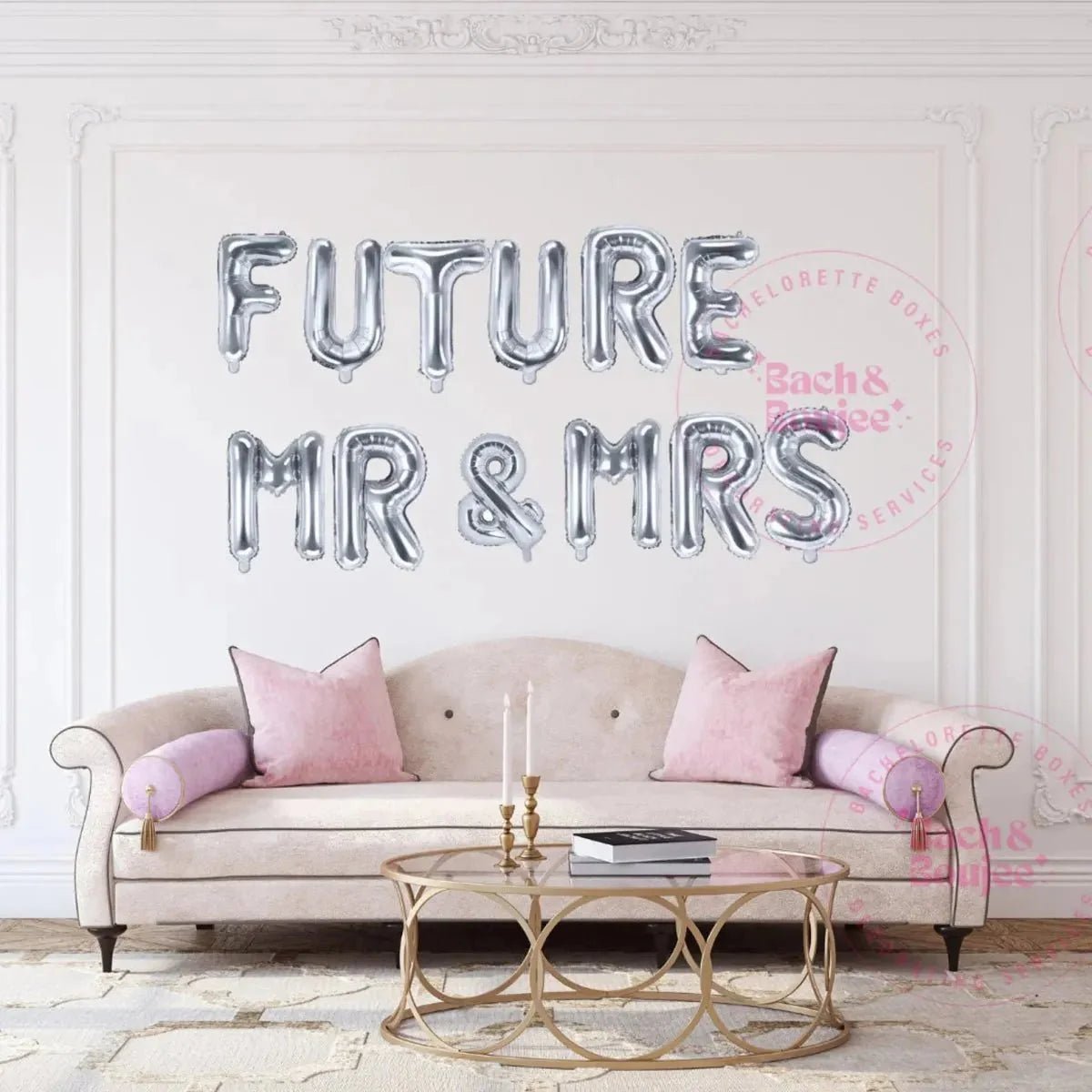 Soon - To - Be Wed Couple Party Banner Bach and Boujee