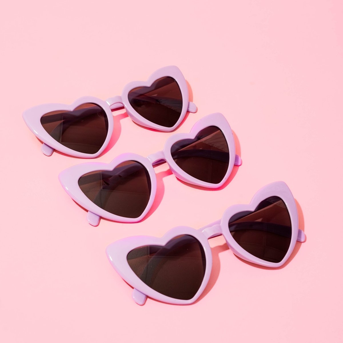 Tan Beige Heart Sunglasses Bach and Boujee