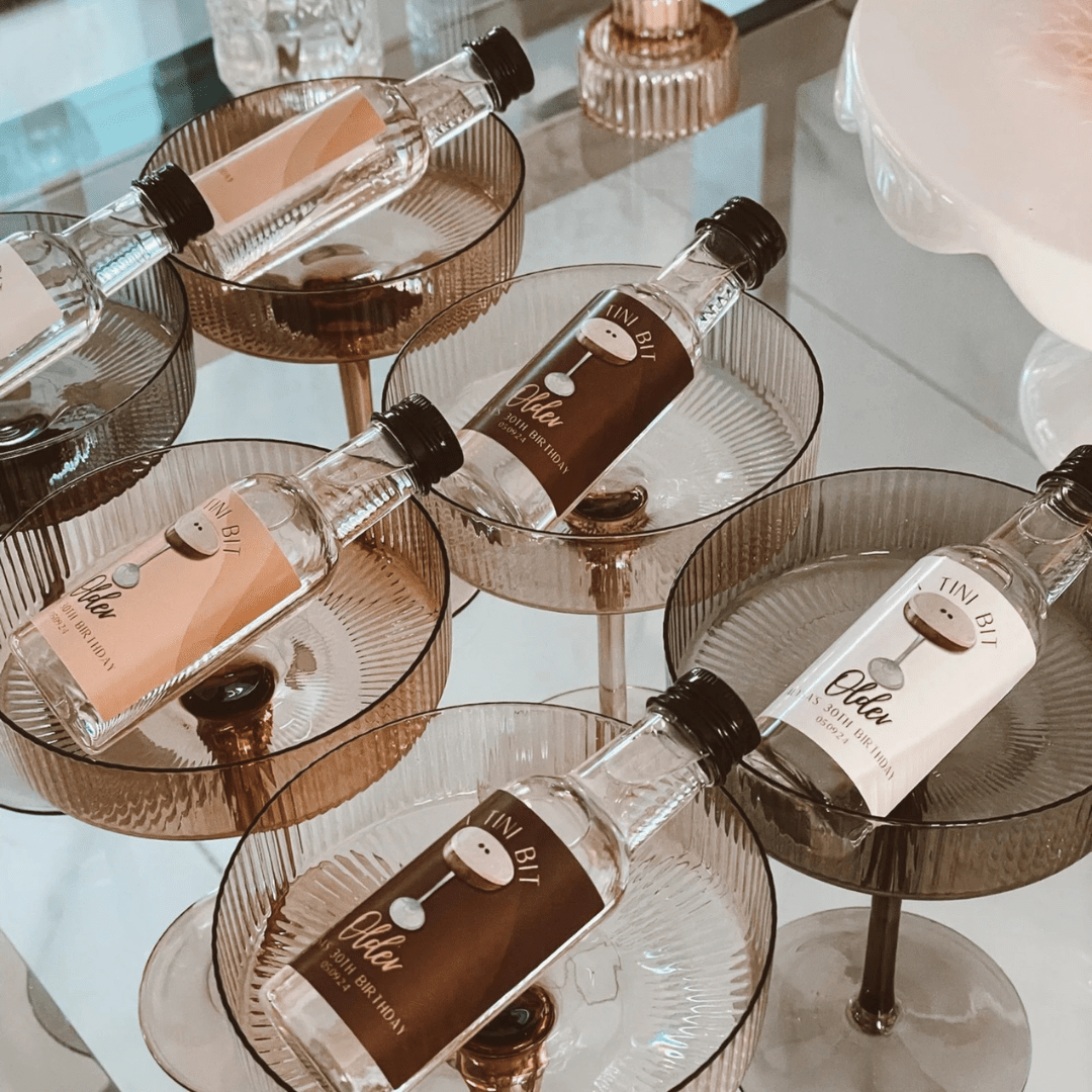 Tini Bit Older Mini Bottle Labels Bach and Boujee