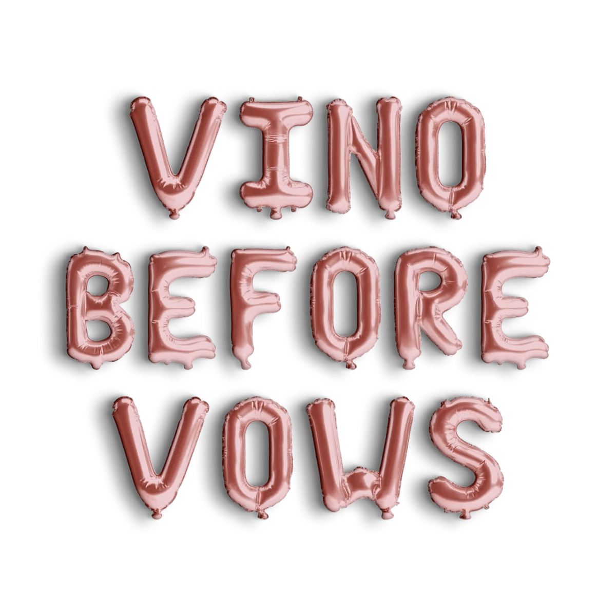Vino Before Vows Balloon Banner - Champagne Bachelorette Party Decor - Hen Party Foil Balloons Bach and Boujee Balloons