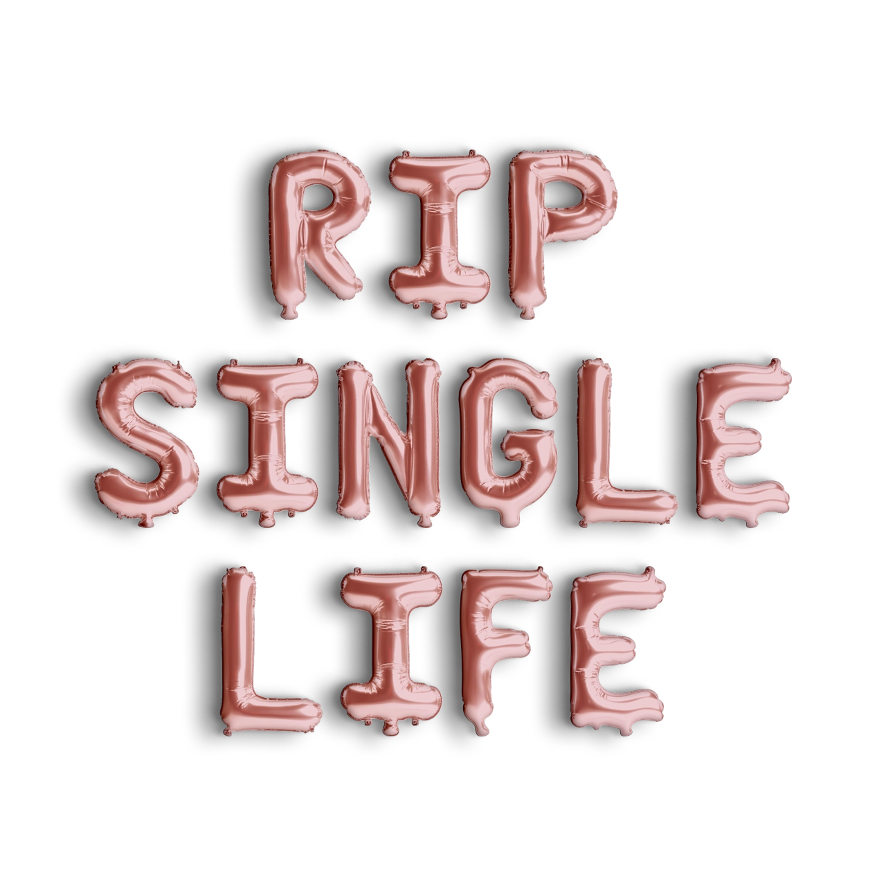 RIP Single Life Ballonbanner - Halloween Junggesellinnenabschied Dekoration