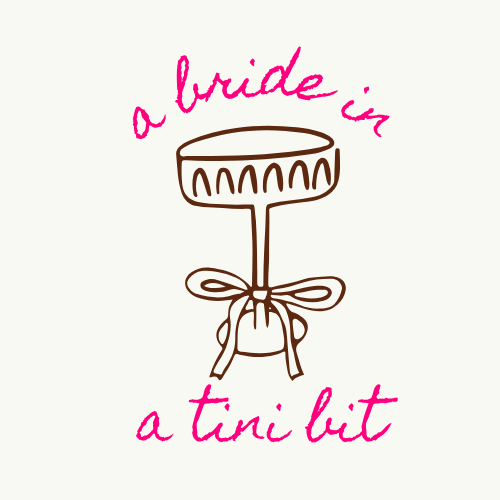 A Bride In A Tini Bit Martini - Bach and Boujee