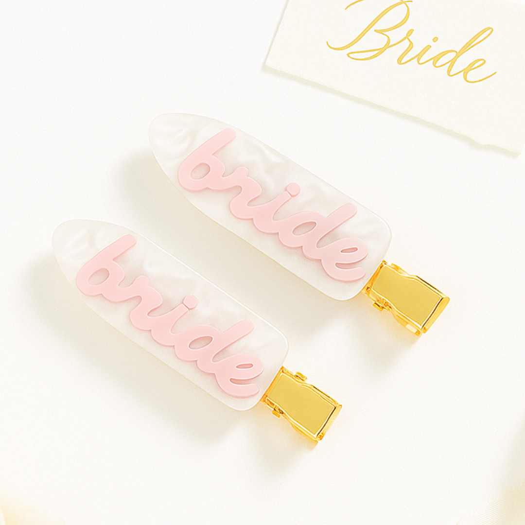 Bride Hair Slides - Something Blue