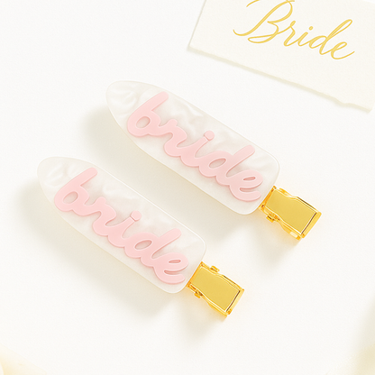 Bride Hair Slides - Something Blue