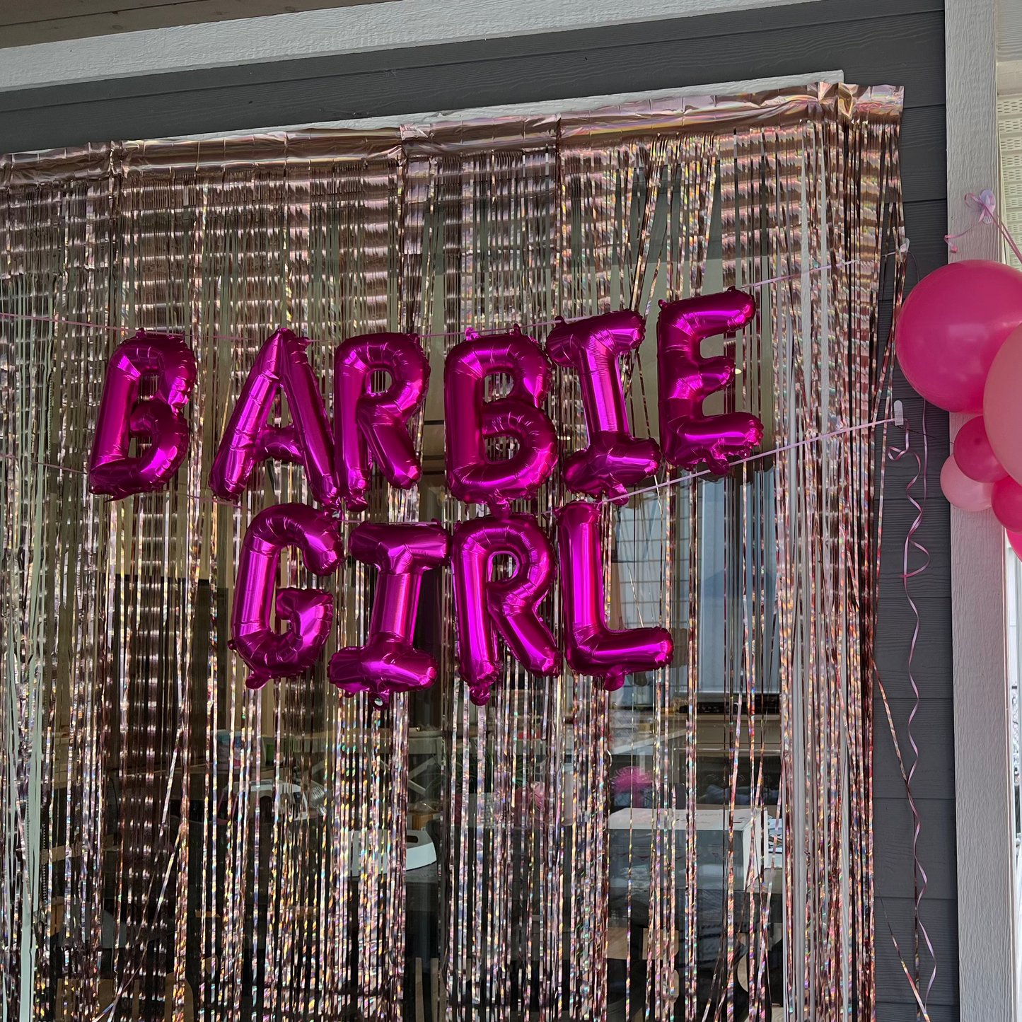 Barbie Girl Balloon Banner
