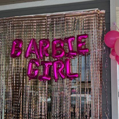 Barbie Girl Balloon Banner