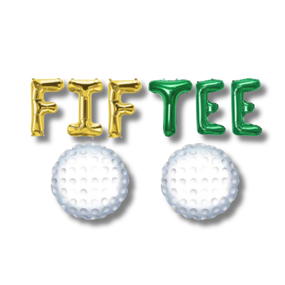 50th Golf Fif Tee Balloon Banner