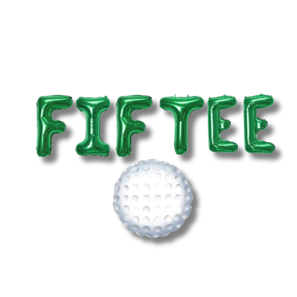 50th Golf Fif Tee Balloon Banner