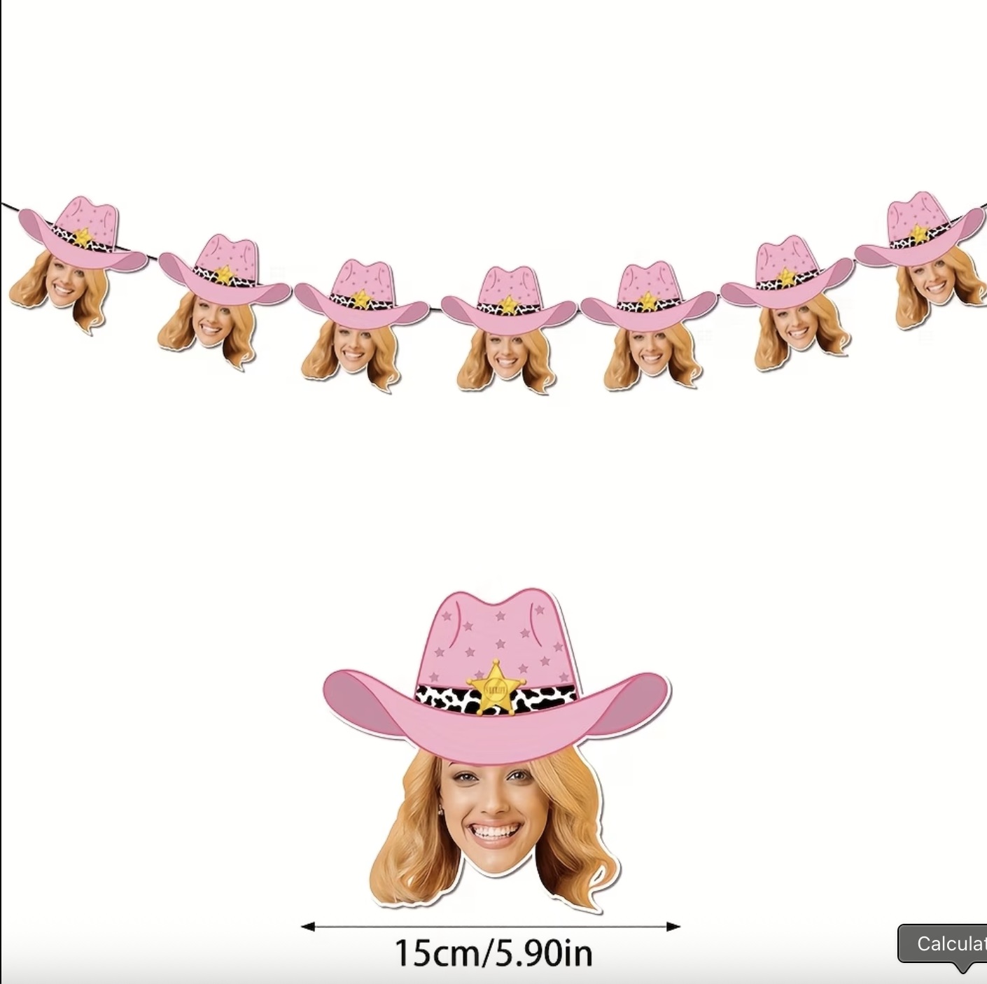 Bride Face Cowgirl Banner