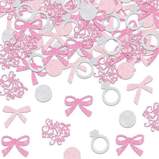 Shes Tying the Knot Bow Confetti