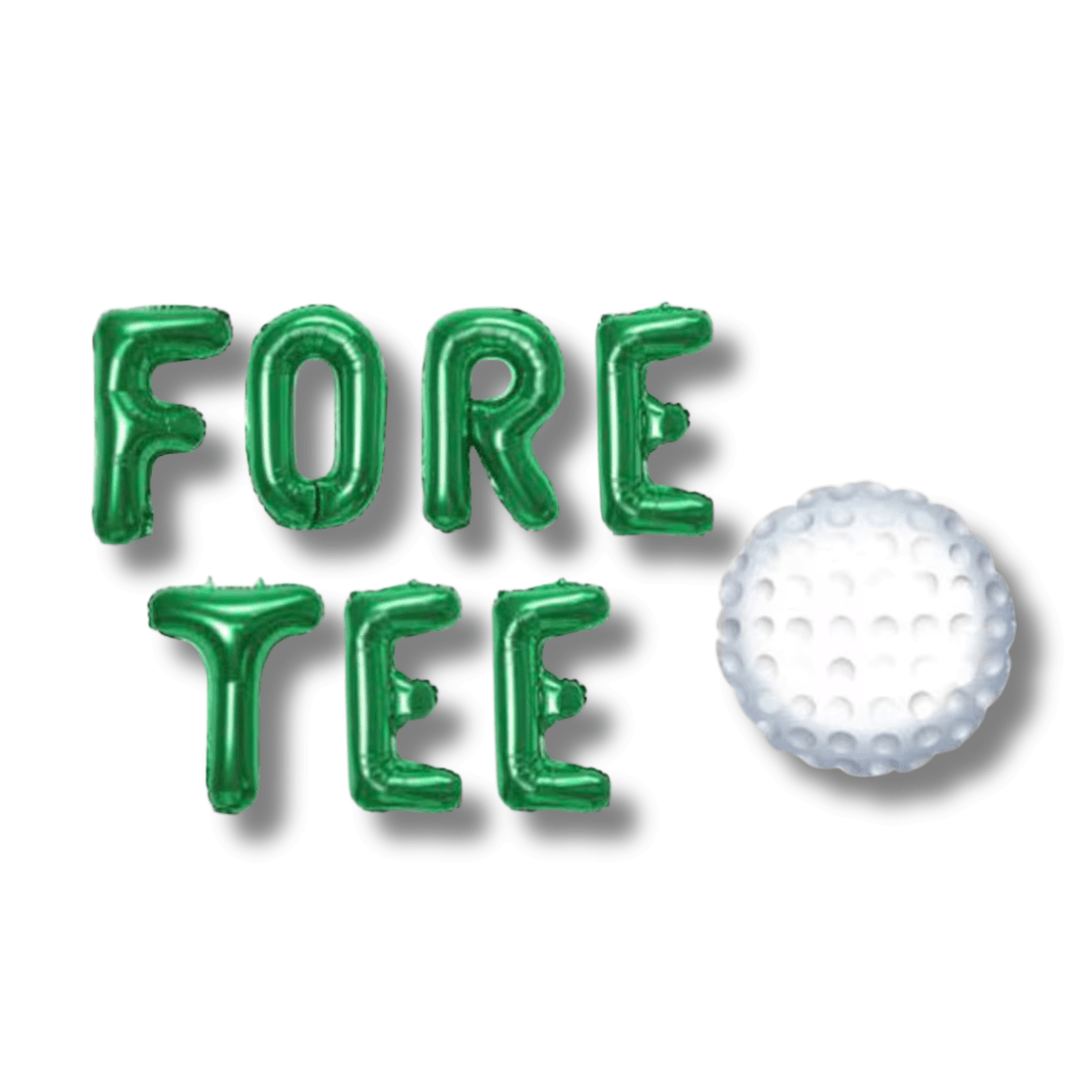 30th Thirty Golf Thir Tee Balloon Banner Bach and Boujee