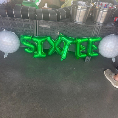 40th Forty Golf Fore Tee Balloon Banner Bach and Boujee