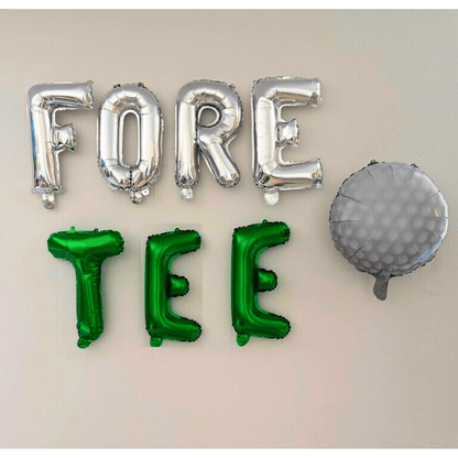 40th Forty Golf Fore Tee Balloon Banner Bach and Boujee