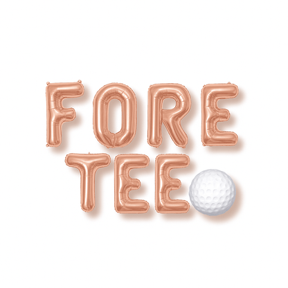 40th Forty Golf Fore Tee Balloon Banner Bach and Boujee