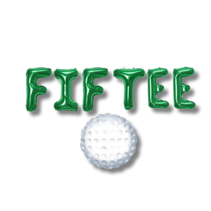 50th Golf Fif Tee Balloon Banner Bach and Boujee